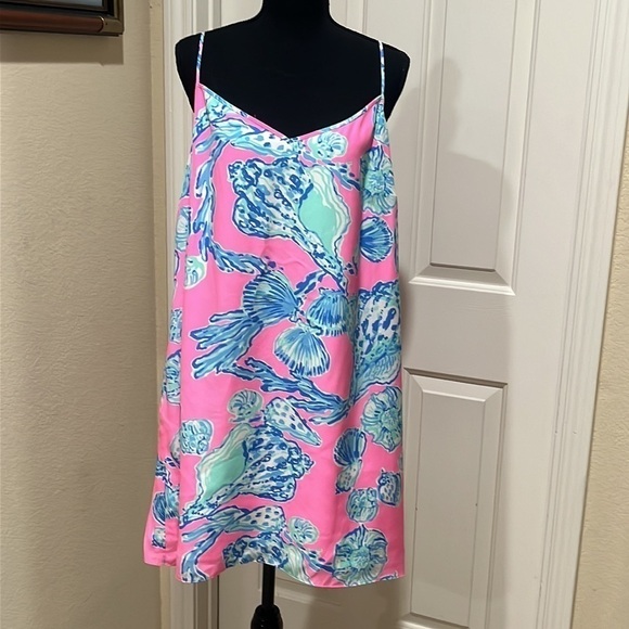 Lilly Pulitzer Pink and Blue Backless Dress - Picture 2 of 10